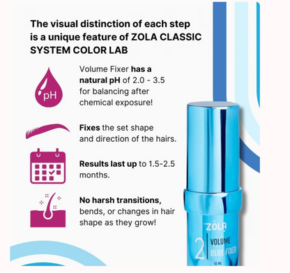 Zola - Color Lab Brow & Lash Lamination - Blue Fixing Gel (Step 2)